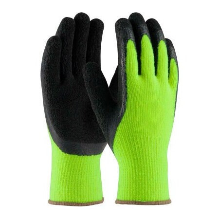 Pip PIP 41-1420/S PIP Cold Protect, Insulaedt Hi-Vis Acrylic Terry Glove, Latex Coat, S 41-1420/S